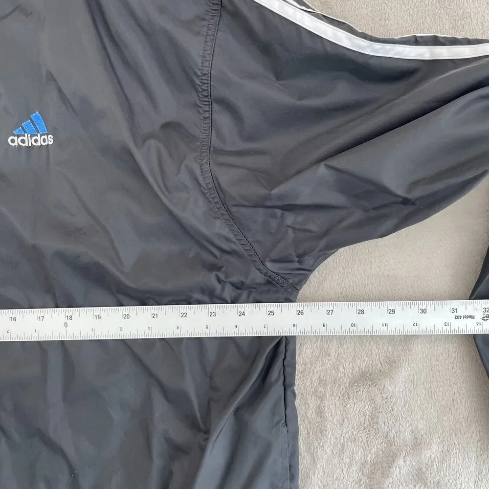 Vintage Adidas Track Jacket Men XL Lined Windbreaker Mountain Logo Full Zip‎